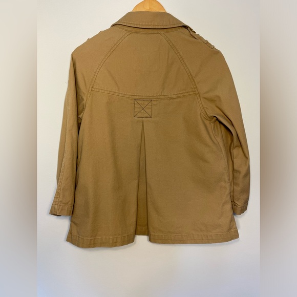 Vineyard Vines Chore Barn Coat Button Up Khaki Tan Canvas Jacket Women’s XS - Picture 12 of 13